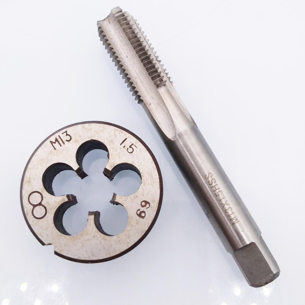 US Stock HSS M13 x 1.5mm Tap & M13 x 1.5mm Die Metric Thread Right Hand