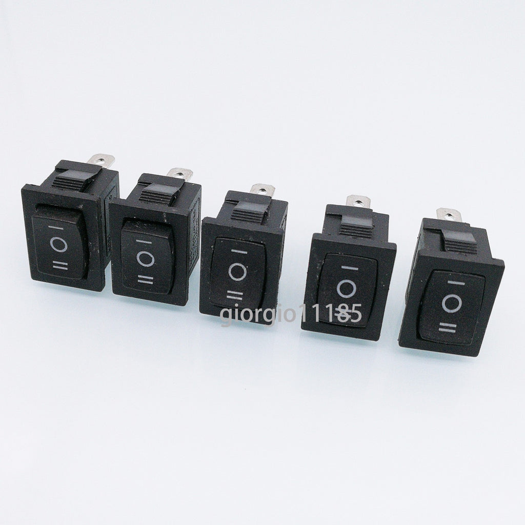 US Stock 5pcs Black 3 PIN ON/OFF/ON SPDT Boat Car Rocker Switch 10A 125VAC KCD1