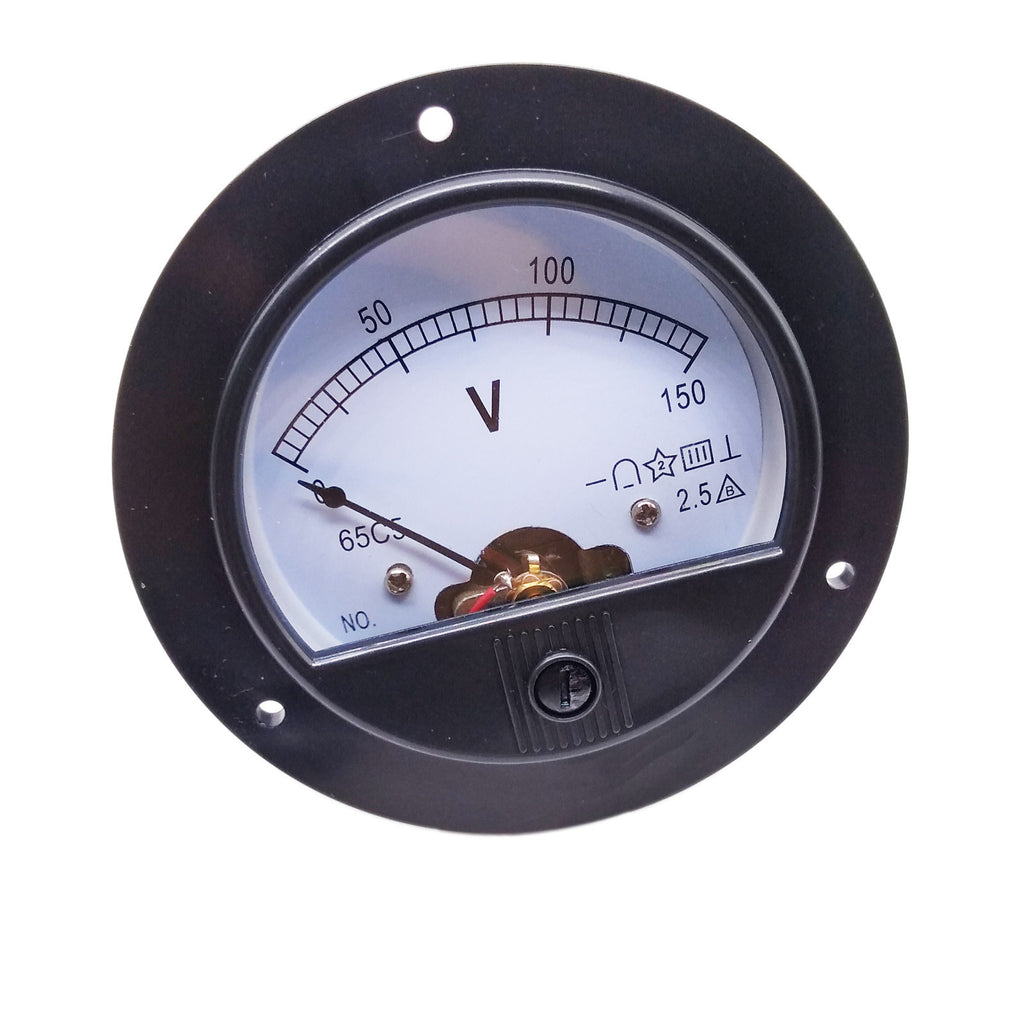 AU Stock DC 0 ~ 150V Round Analog Volt Pointer Needle Panel Meter Voltmeter