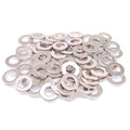 1000pcs M5 Zinc Plated Carbon Steel Flat Washers
