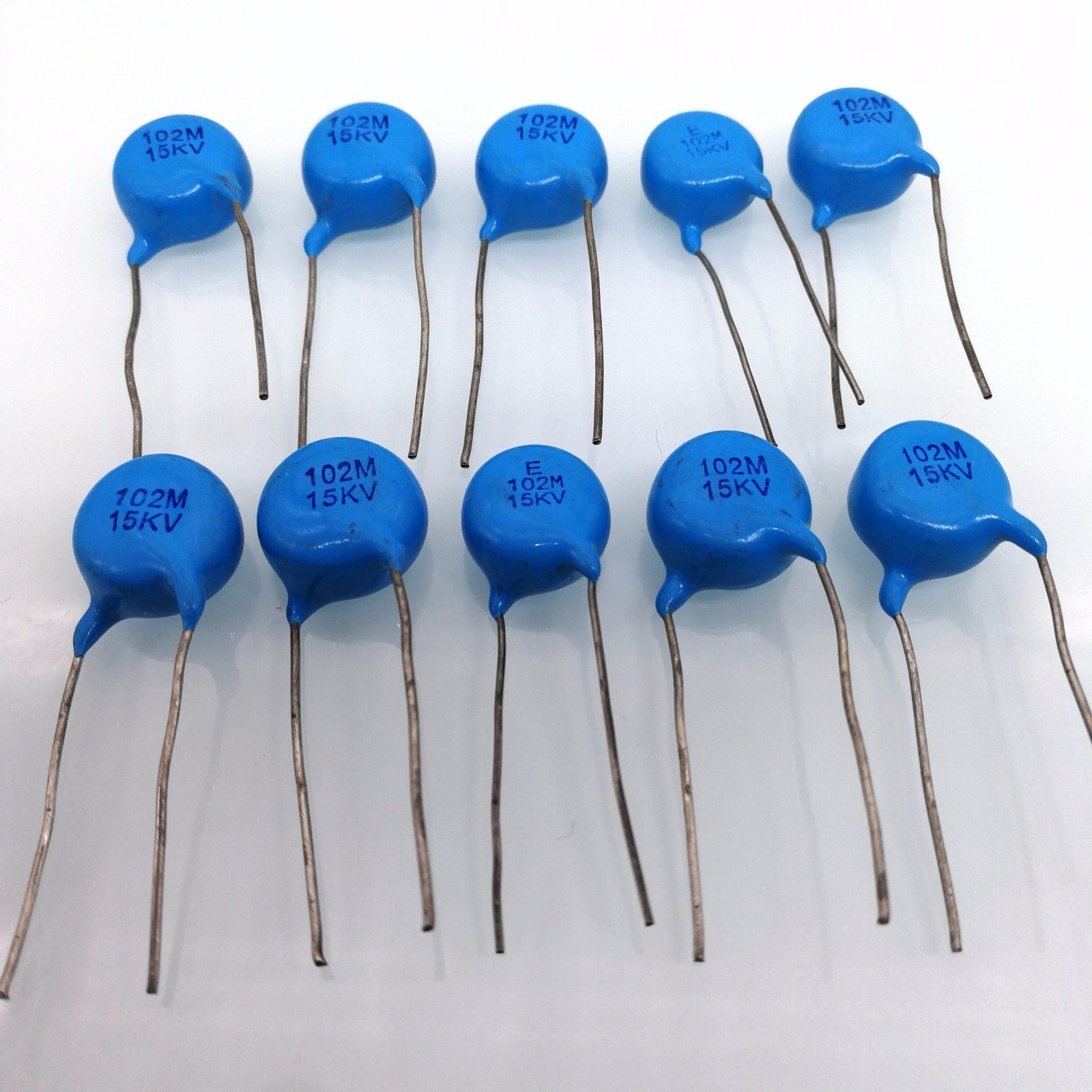US Stock 10pcs Ceramic Disc Capacitors 1000pf 1nf 0.001uf 102 15000V 15KV