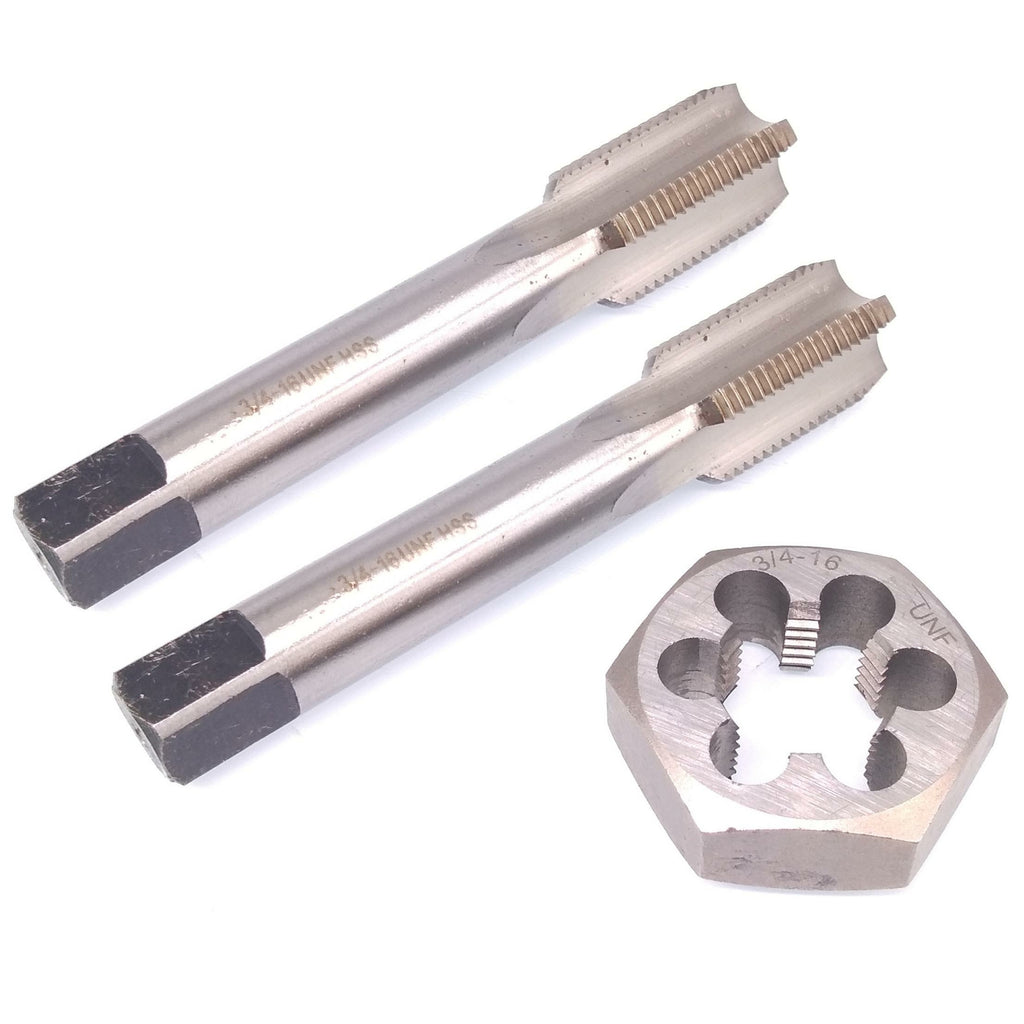 HSS 3/4-16 Taper & Plug Tap & 3/4-16 Hexagon Die Thread Right Hand Set