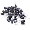 50pcs Electrolytic Capacitors 47uF 47mfd 50V +105℃ Radial 6 x 11mm