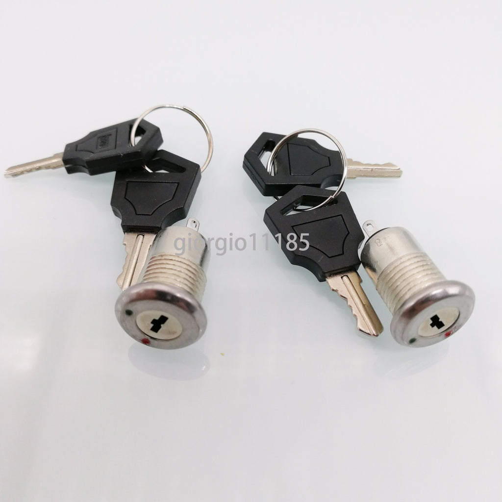 US Stock 2pcs Key Switch ON/OFF Lock Switch Two Keys Ignition Function