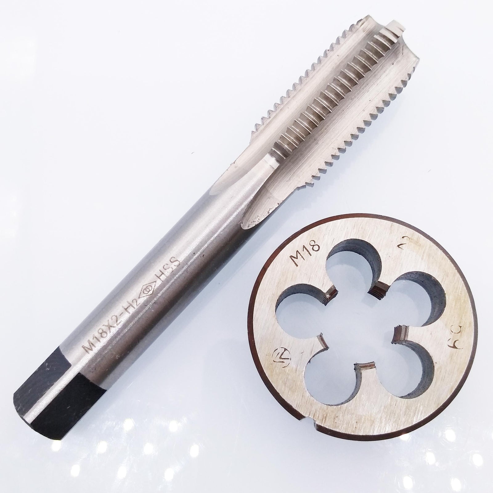 US Stock HSS M18 x 2mm Tap & M18 x 2.0mm Die Metric Thread Right Hand