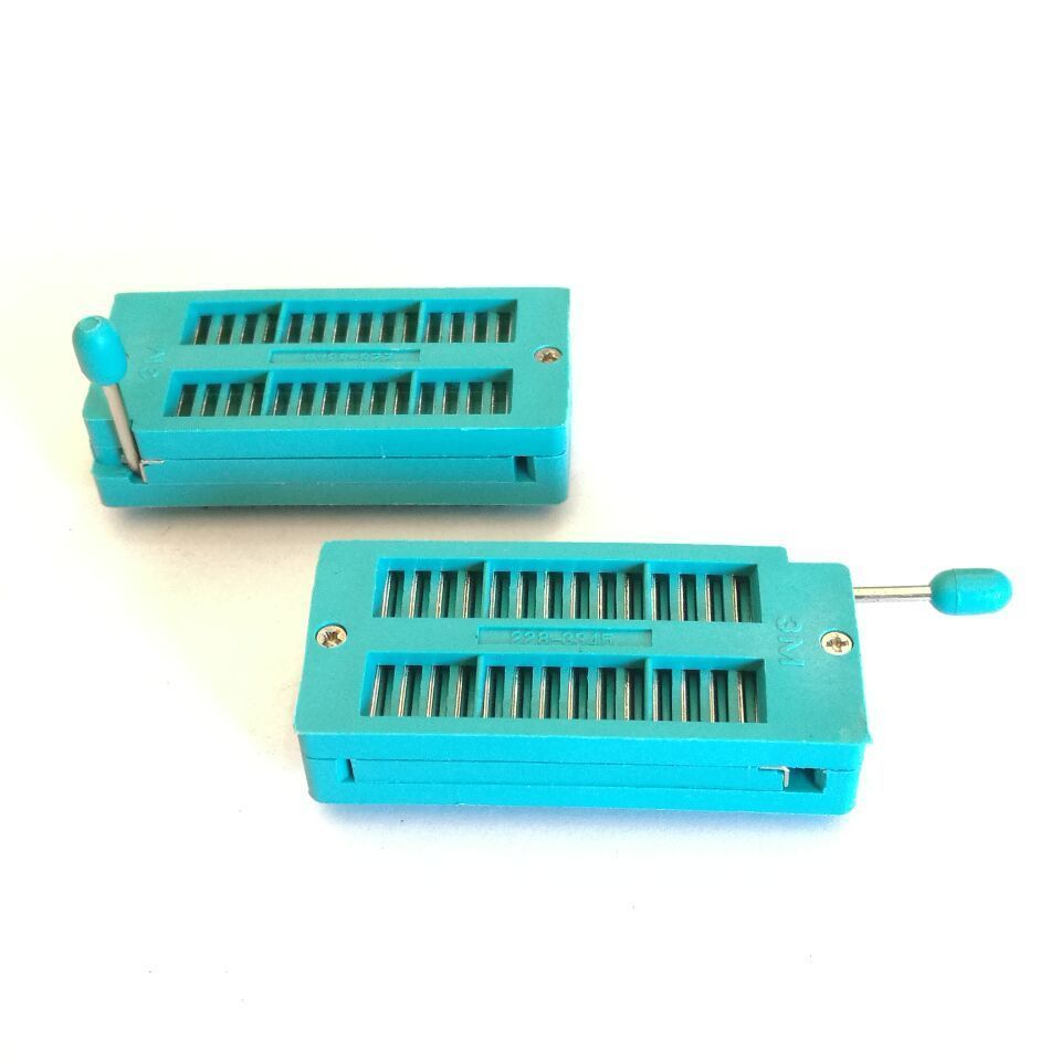 2x 28 Pin 2.54mm ZIF ZIP IC Test DIP Board Socket Universal 228-3345