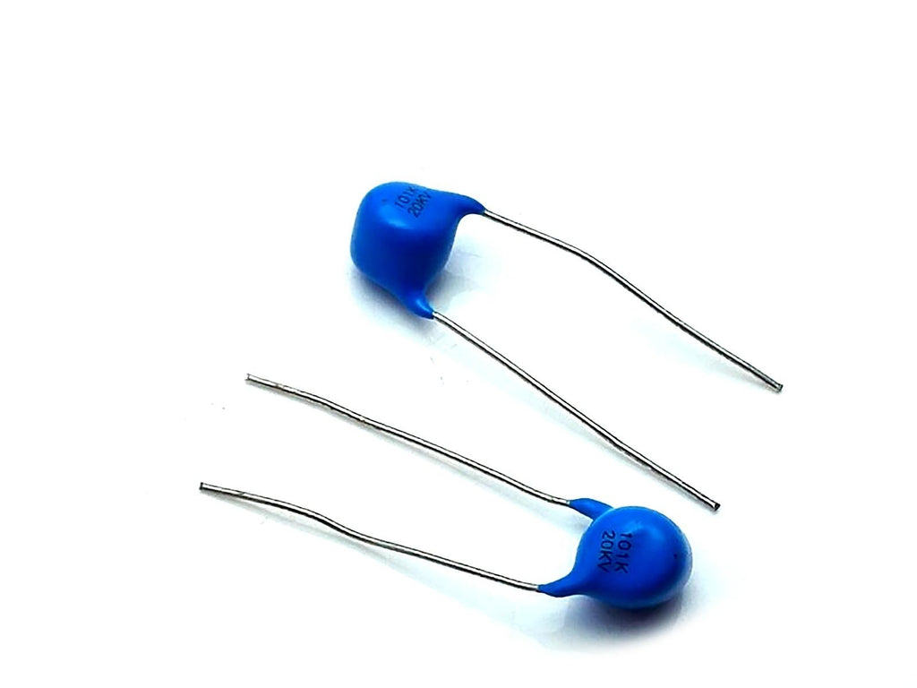 AU Stock 5pcs High Voltage Ceramic Disc Capacitors 100pf 0.1nf 101 20000V 20KV