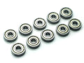US Stock 10pcs V625ZZ 625VV V Groove Guide Pulley Rail Ball Bearings 5*16*5mm