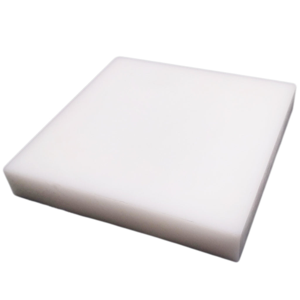 US Stock 20 ±10% x 100 x 100mm White Acetal POM Polyoxymethylene Plate Sheet
