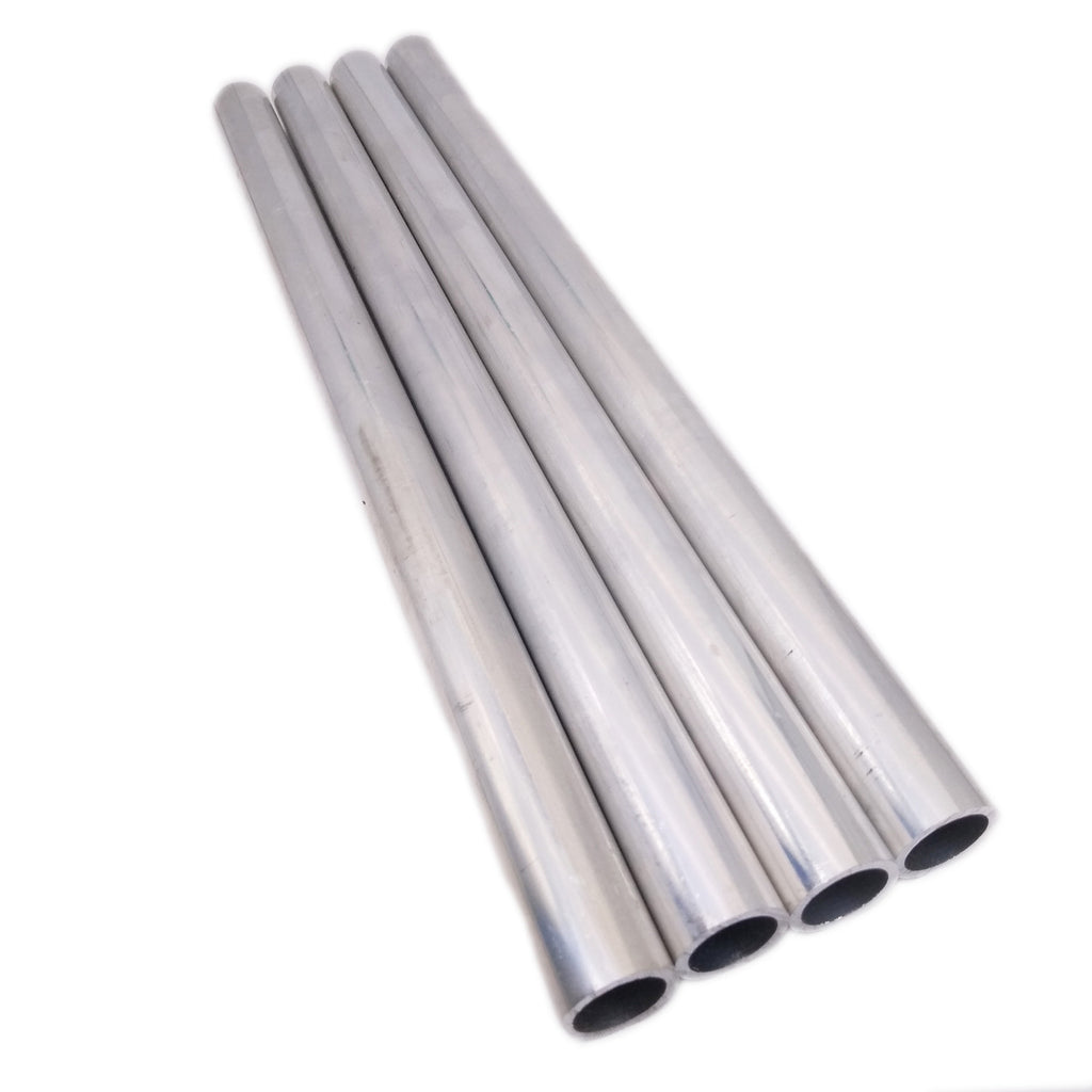 4pcs 19mm ±10% OD 15mm ±10% ID 2mm Wall 12" Long 6061 T6 Aluminum Tube Tubing