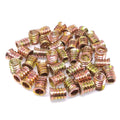 50pcs M10 x 20mm Furniture Screw-in Nut Bolt Fastener Hex Socket Insert Nuts