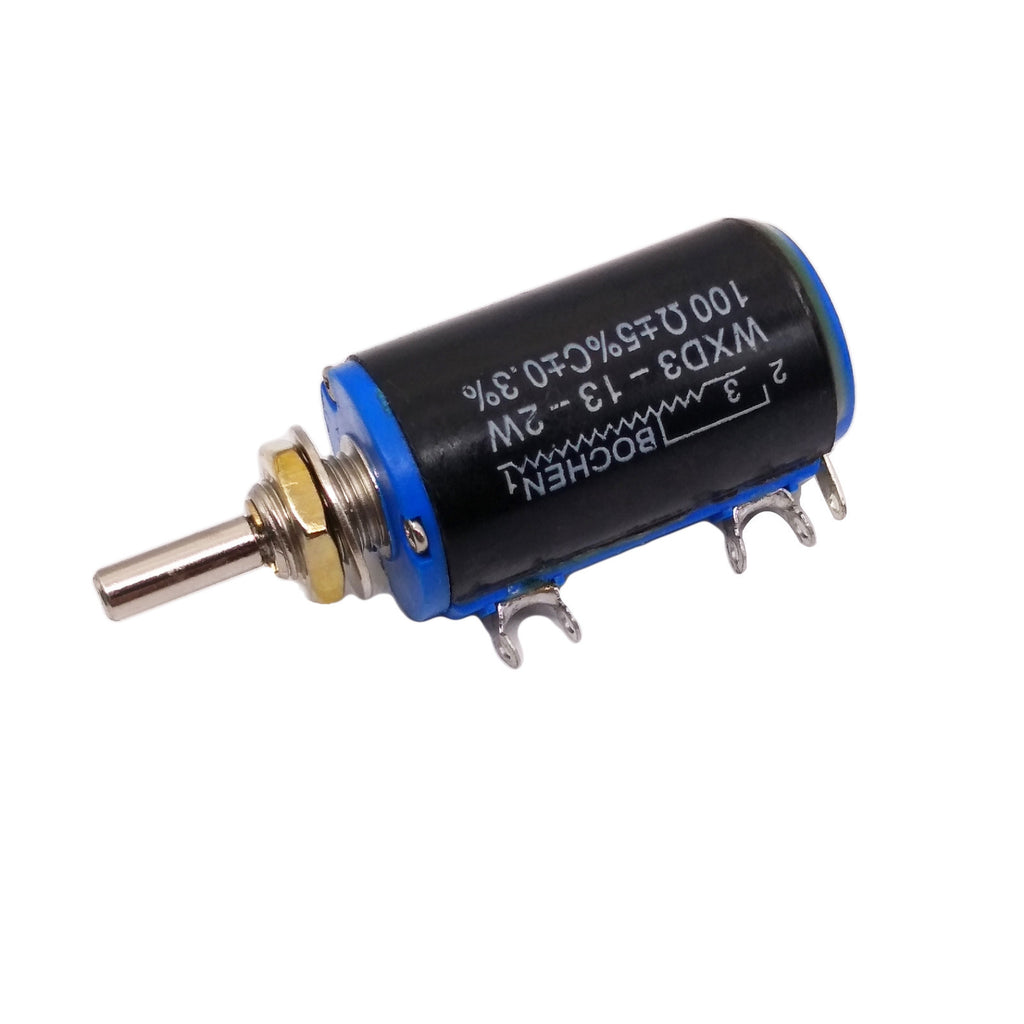 US Stock 2x 100 ohm WXD3-13 Rotary Multi-turn Wirewound Precision Potentiometer