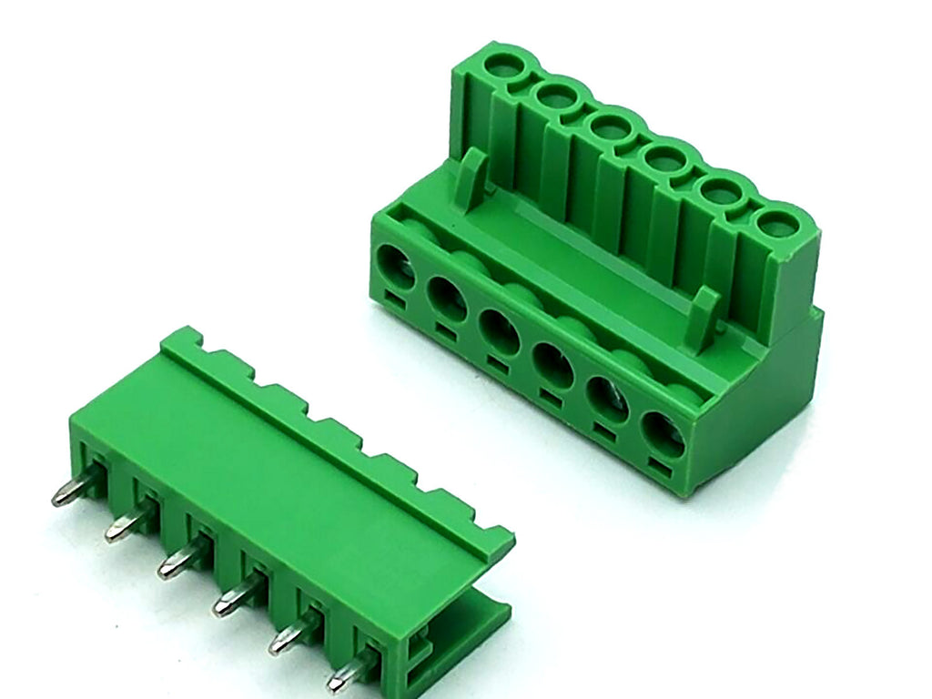 US Stock 10set 2EDG 6 Pin 6P Plug-in Screw Terminal Block Connector 5.08mm Pitch