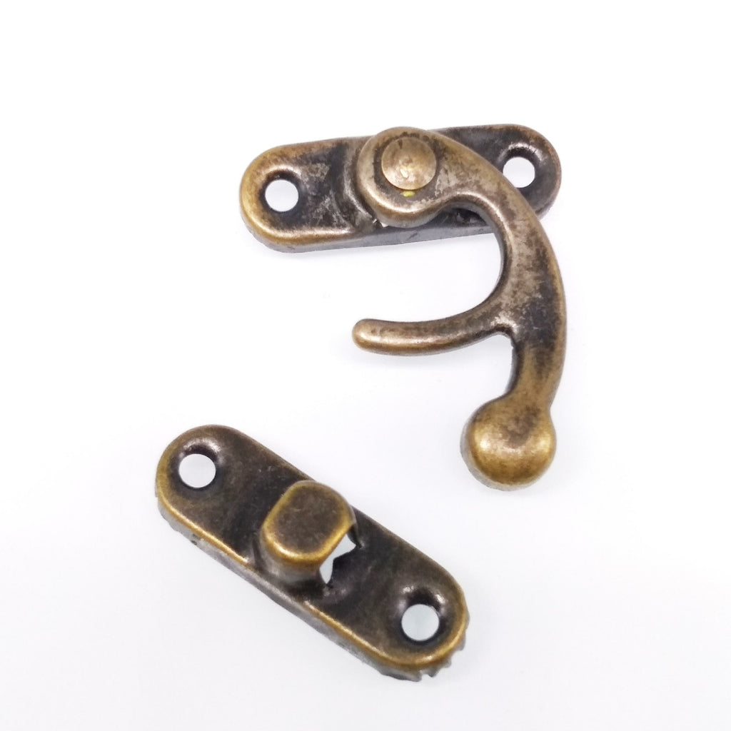 12x Swing Hook Clasp For Leather Wood Craft Case with Screw 32*28mm Right