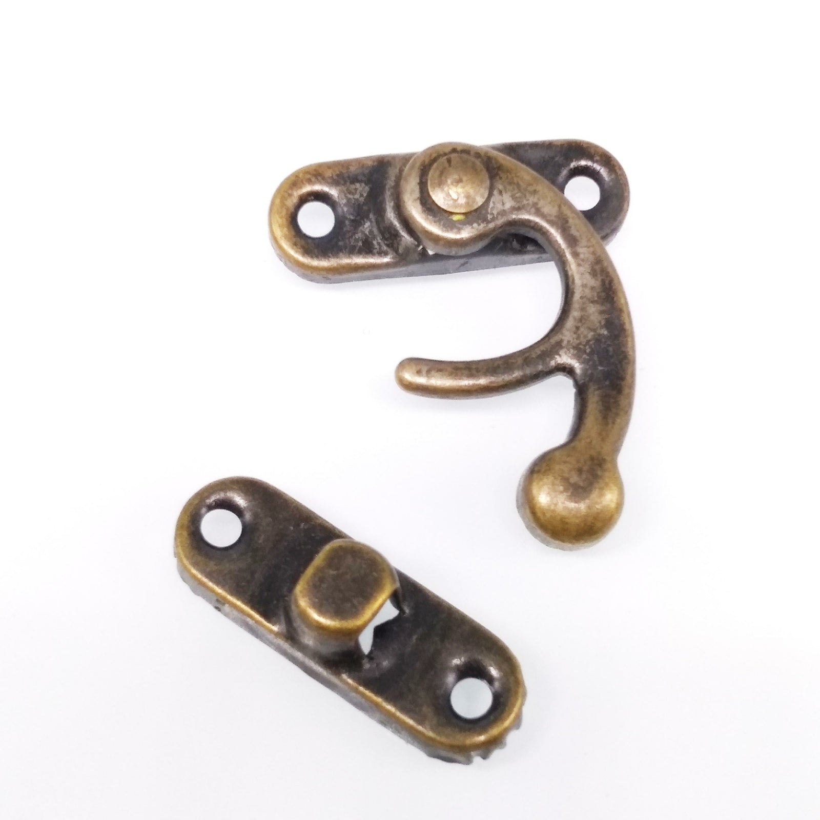 12x Swing Hook Clasp For Leather Wood Craft Case with Screw 32*28mm Right