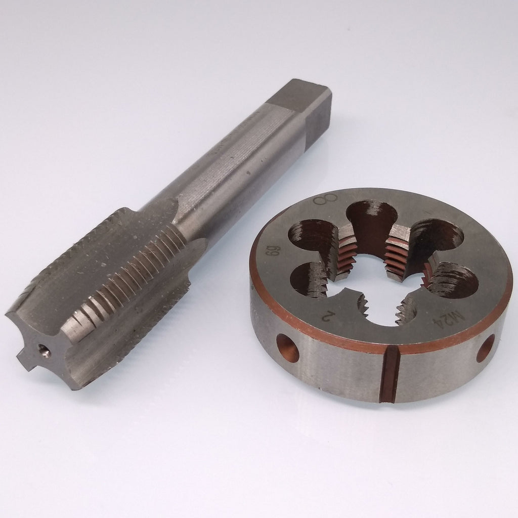 US Stock HSS M24 x 2mm Tap & M24 x 2.0mm Die Metric Thread Right Hand