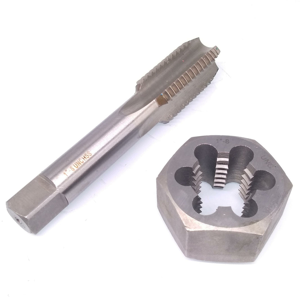 US Stock HSS 1"-8 Tap & 1"-8 Hexagon Die Thread Right Hand Set