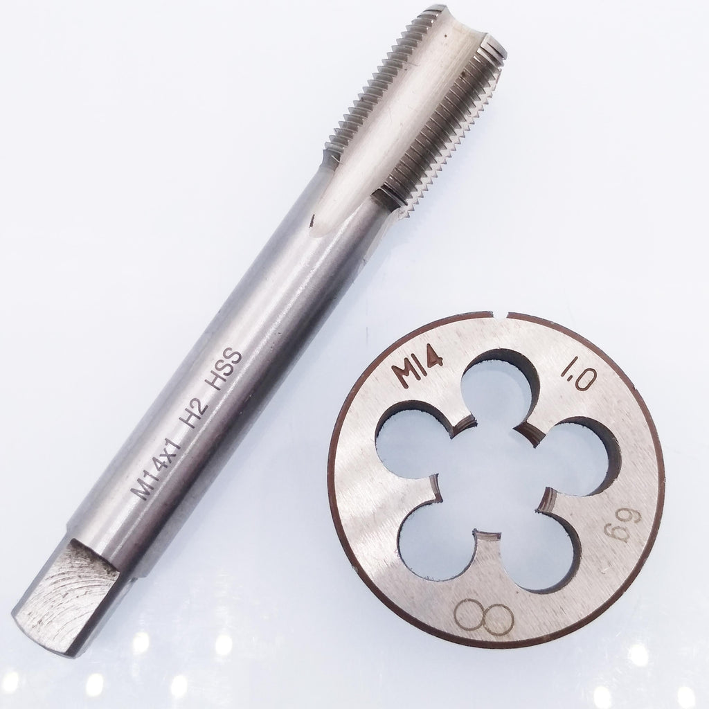 HSS M14 x 1mm Tap & M14 x 1.0mm Die Metric Thread Right Hand