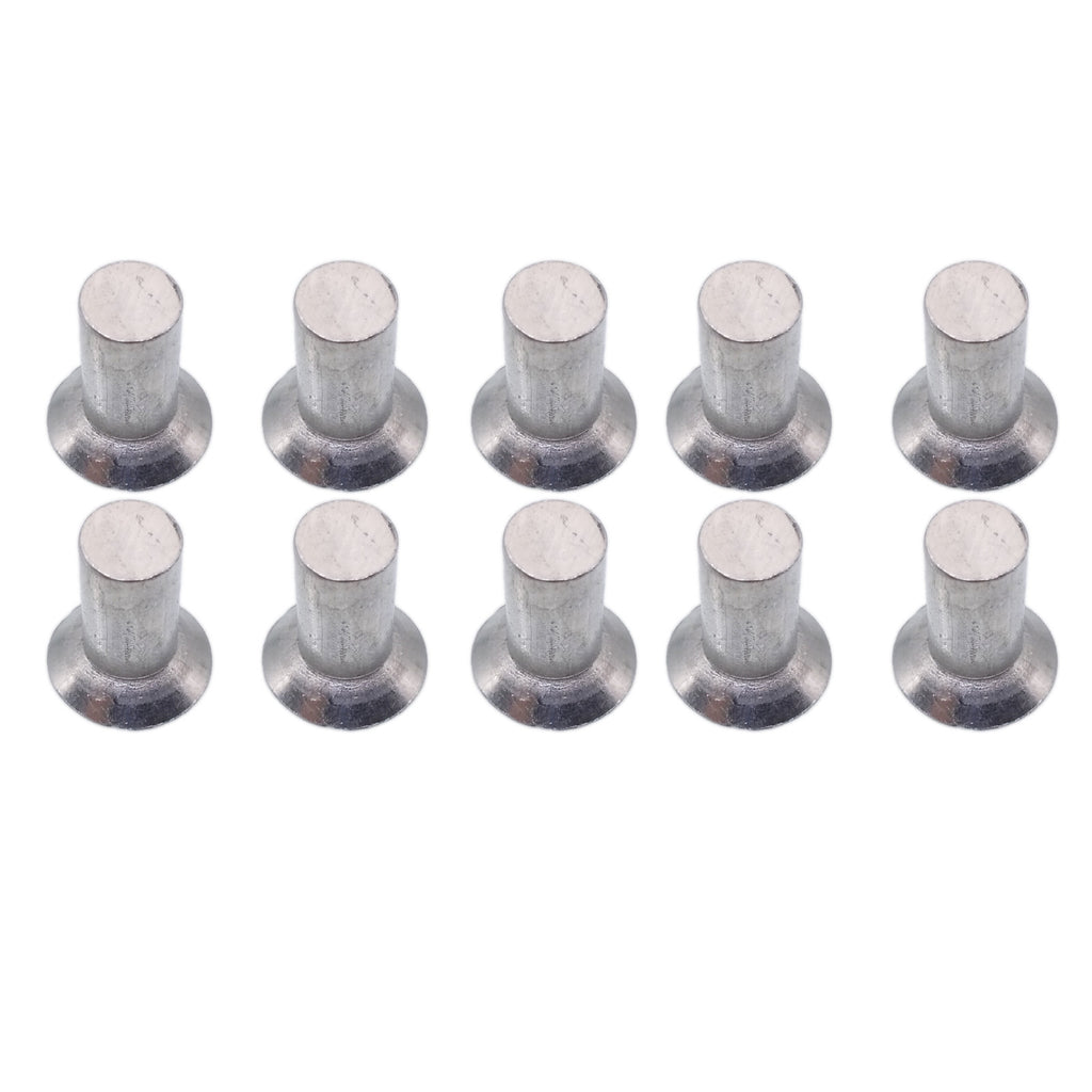 US Stock 100x 6mm Dia 12mm Shank CSK Flat Countersunk Head Aluminum Solid Rivets