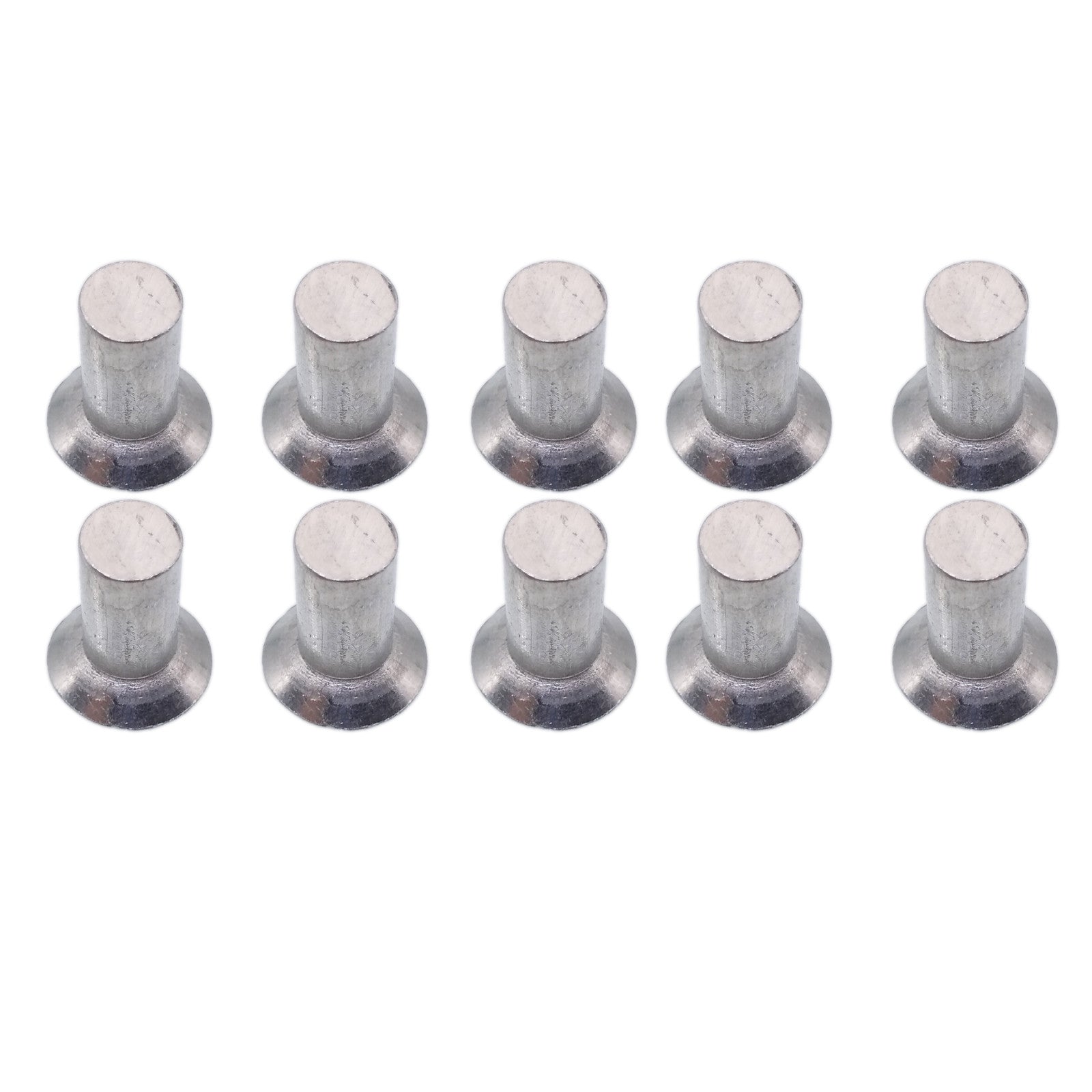 US Stock 100x 6mm Dia 12mm Shank CSK Flat Countersunk Head Aluminum Solid Rivets