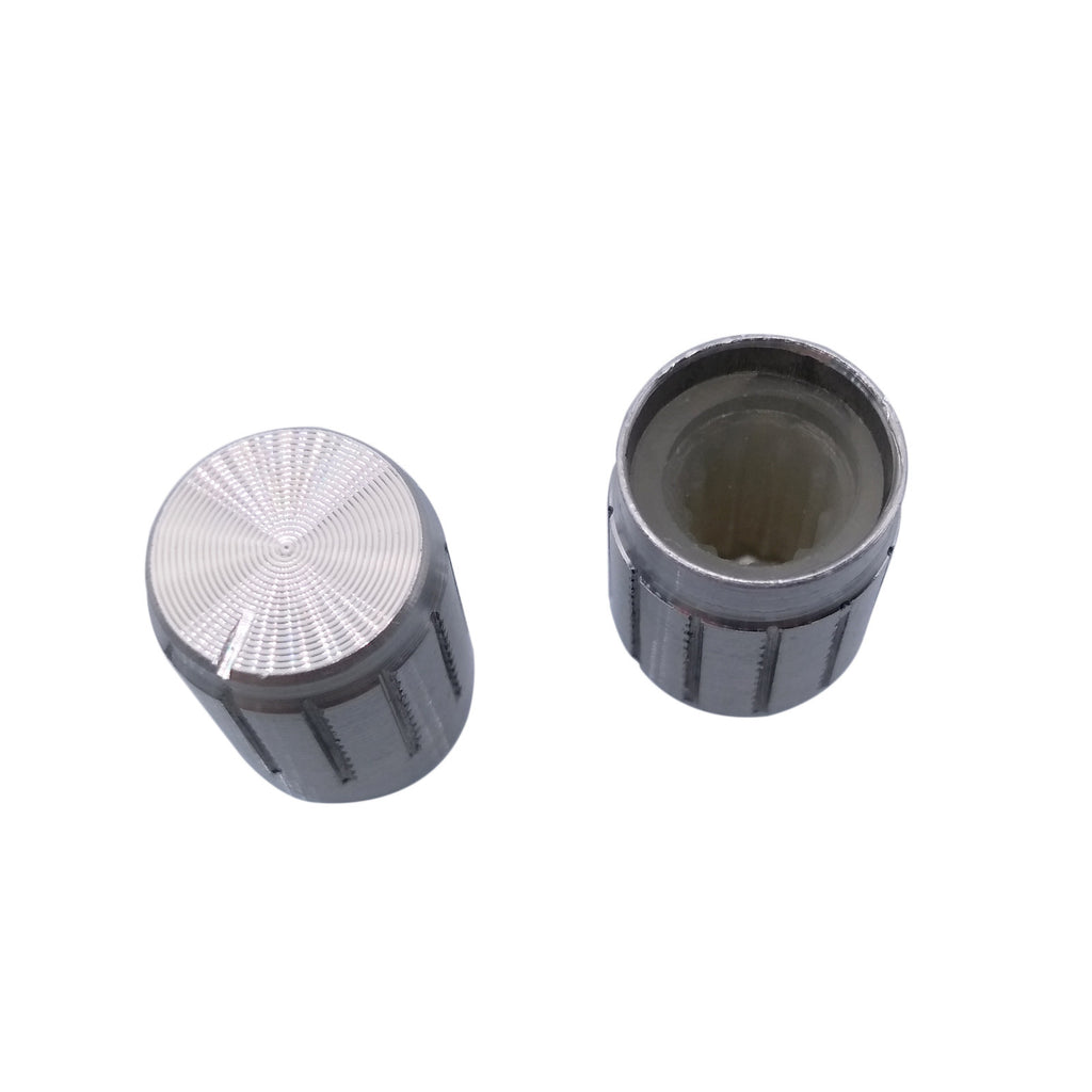 10x Aluminum Hi-Fi CD Volume Tone Control Potentiometer Knob 6mm Silver