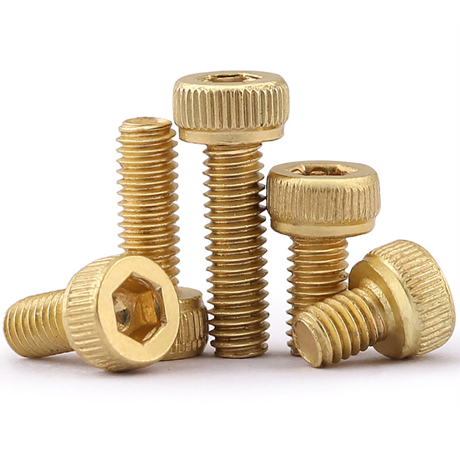 5pcs DIN912 Allen screws Hexagonal screws brass M2 x 5mm