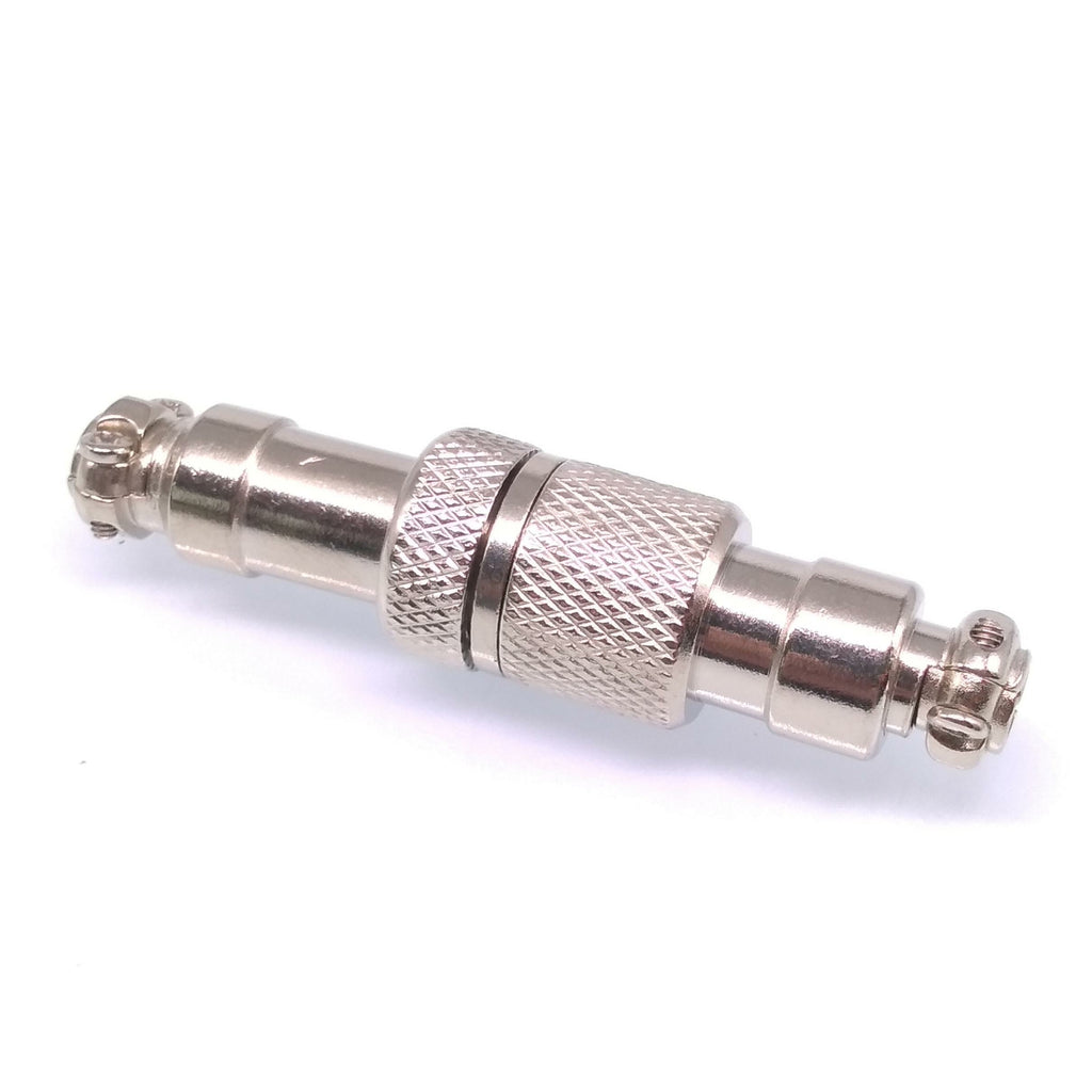 2Sets GX12 6Pin 12mm Panel Mounting Metal Aviation Connector Plug + Socket