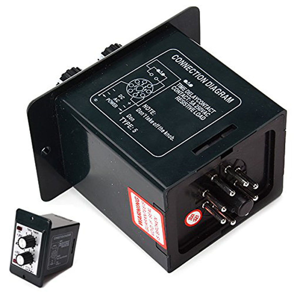 AU Stock Timer ATDV-Y 12V DC 60S Second Double Time Delay Switch & Base Socket