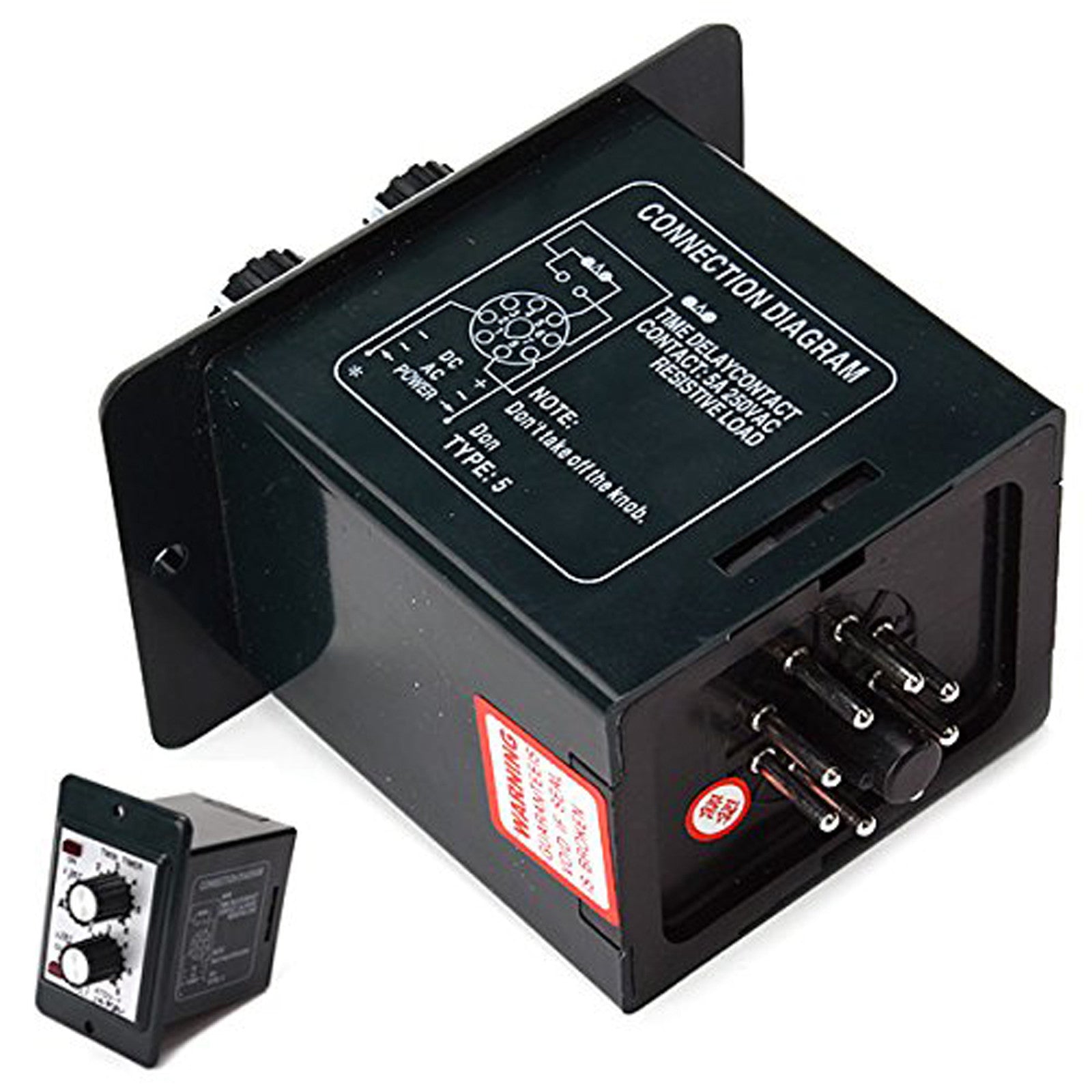 AU Stock Timer ATDV-Y 12V DC 60S Second Double Time Delay Switch & Base Socket