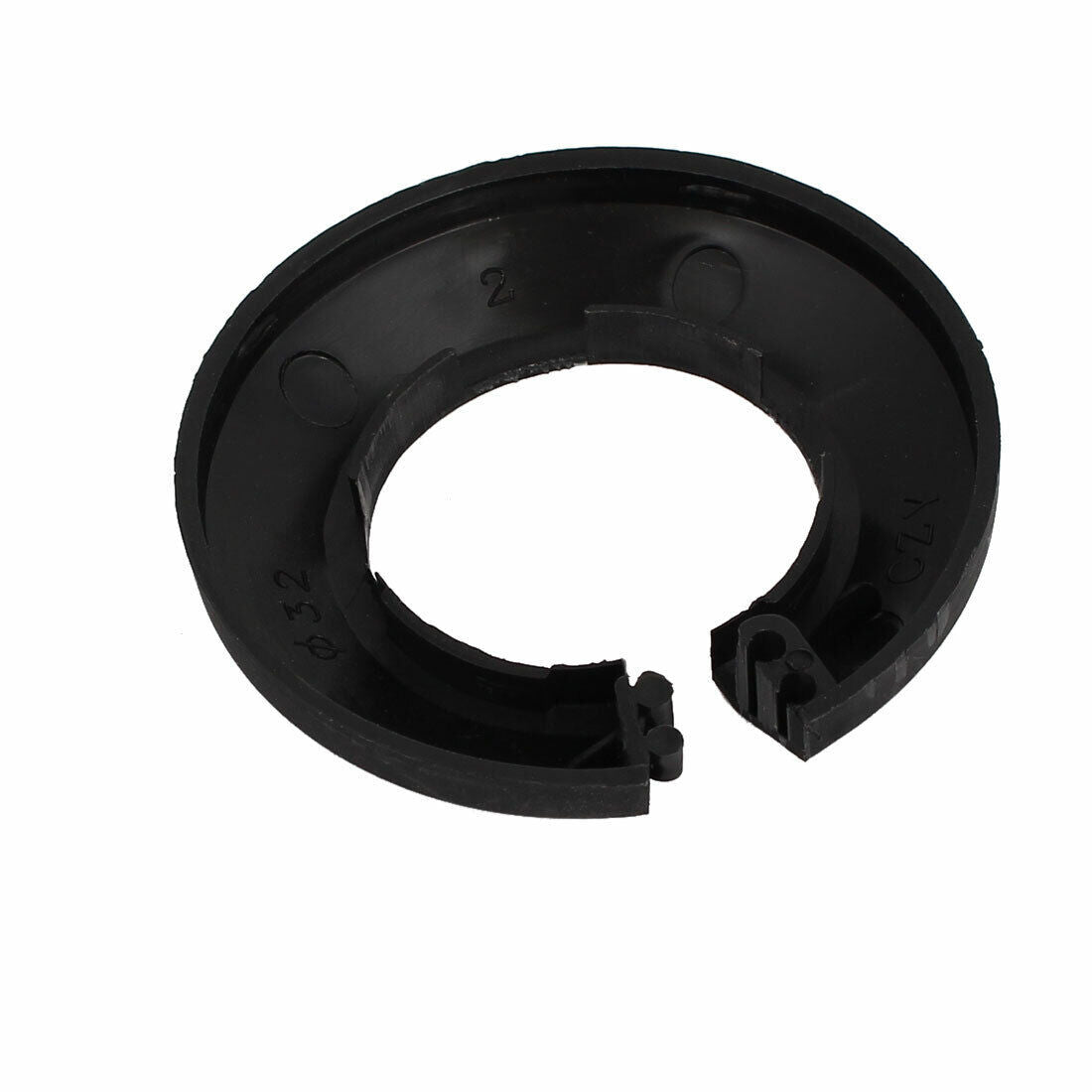 32mm Plastic Wall Flange Radiator Water Pipe Cover  Black