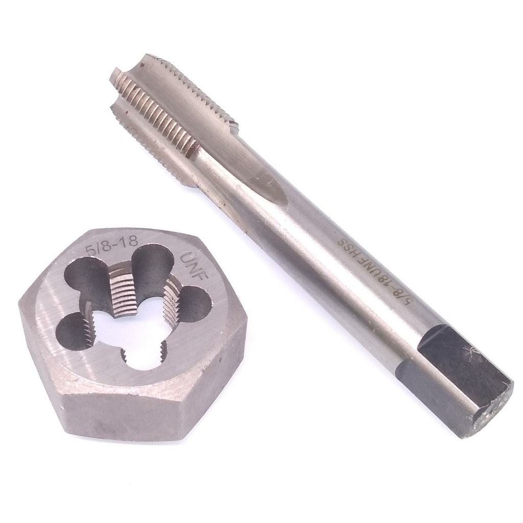 US Stock HSS 5/8-18 Tap & 5/8-18 Hexagon Die Thread Right Hand Set