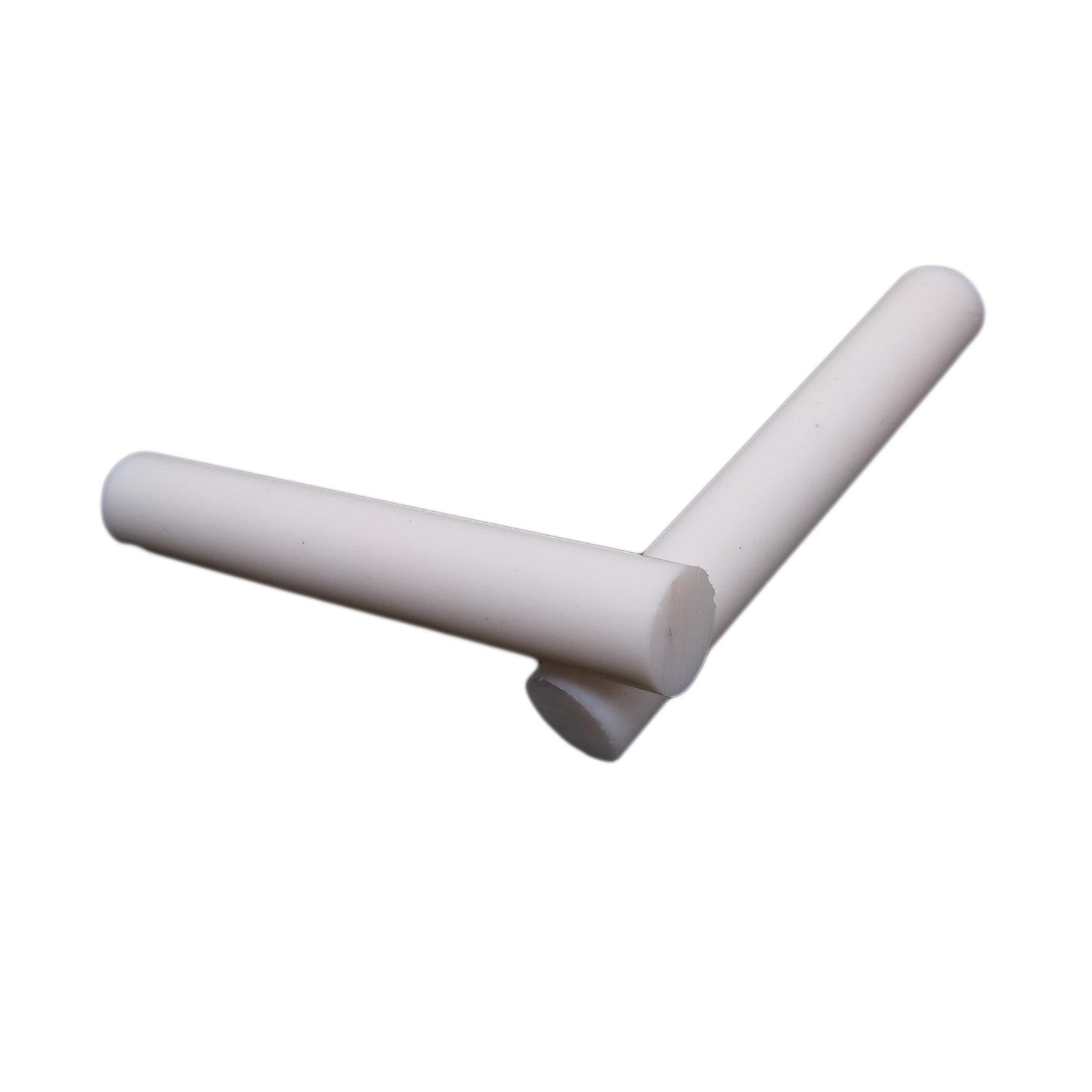 5pcs Dia 0.55" (14mm) ±10% 4" (100mm) Polytetrafluoroethylene PTFE Round Rod Bar