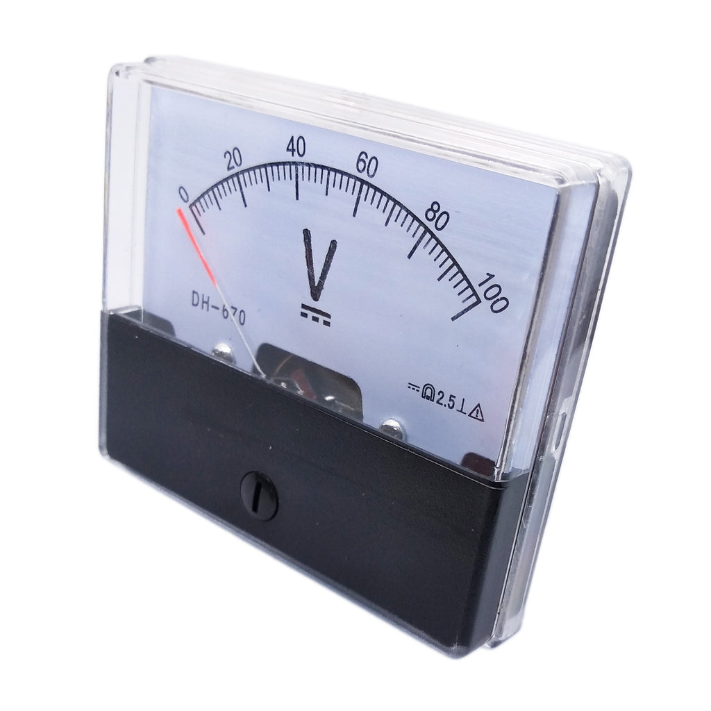 AU Stock  Analog Panel Volt Voltage Meter Voltmeter Gauge DH-670 0-100V DC