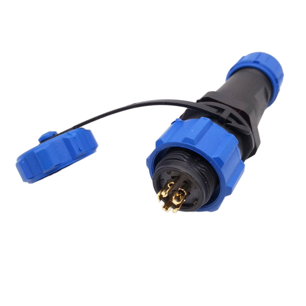 US Stock 5 Pins Waterproof IP68 Aviation Cable Circular Connector Panel Mount