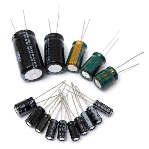 120Pcs 15 value 50V 1uF-2200uF Electrolytic Capacitor Assortment Kit Set