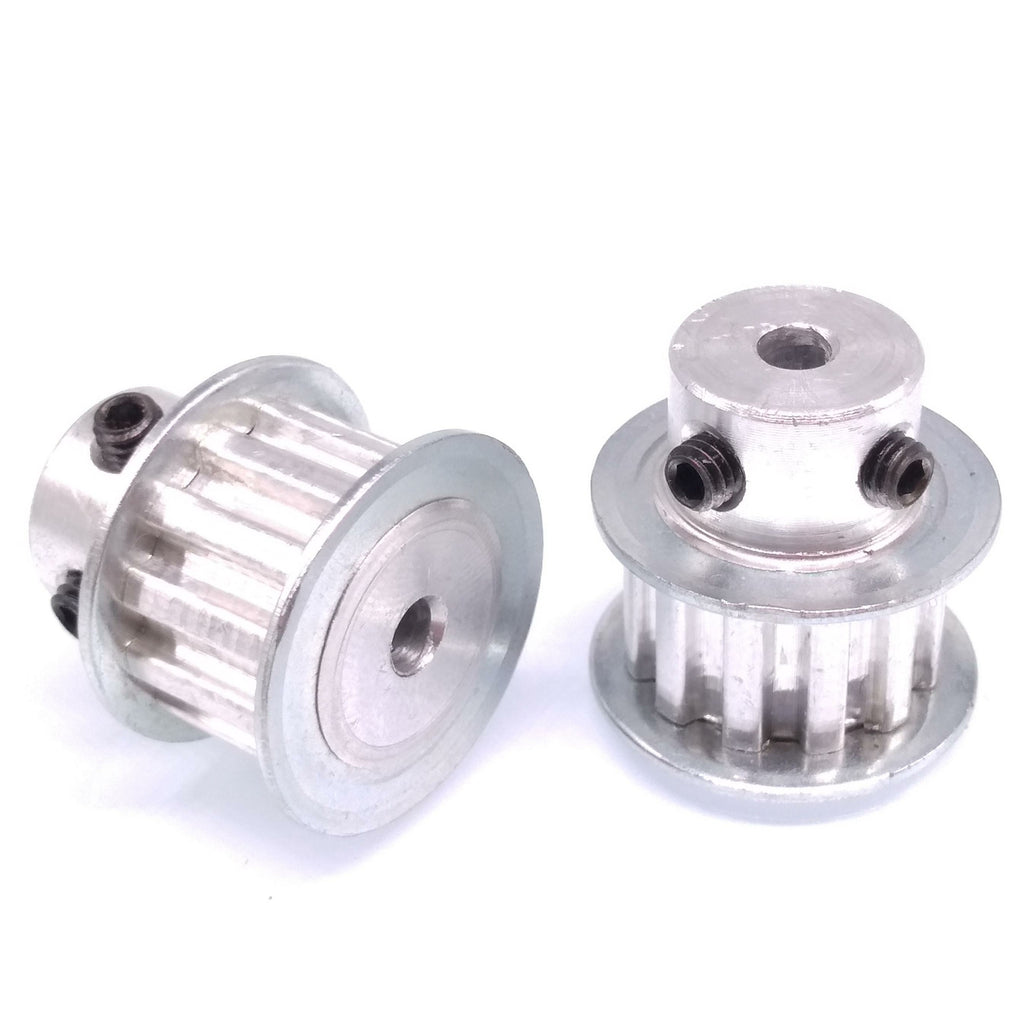 2x XL 12T Timing Belt Pulley Synchronous Wheel 4mm Bore For 10mm Width Belt