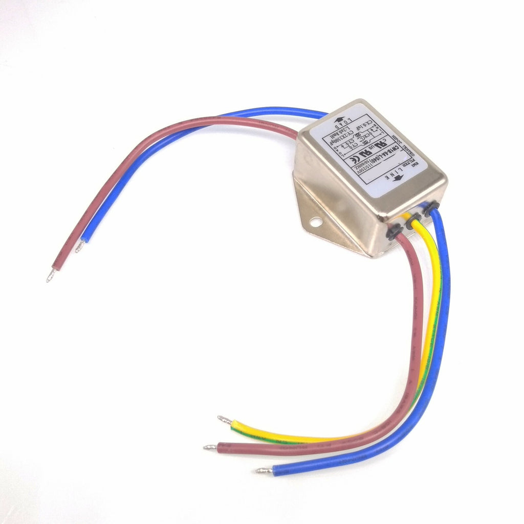 Lead Wire Power EMI Noise Filter 6A 115/220V 50/60Hz