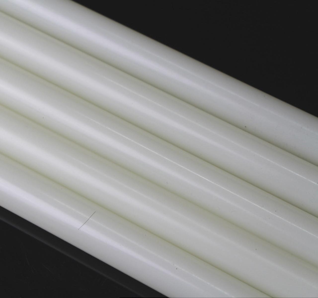 US Stock 6pcs 20mm ±10% Diameter 13" PA6 Nylon Round Rod Stick Bar Stock White