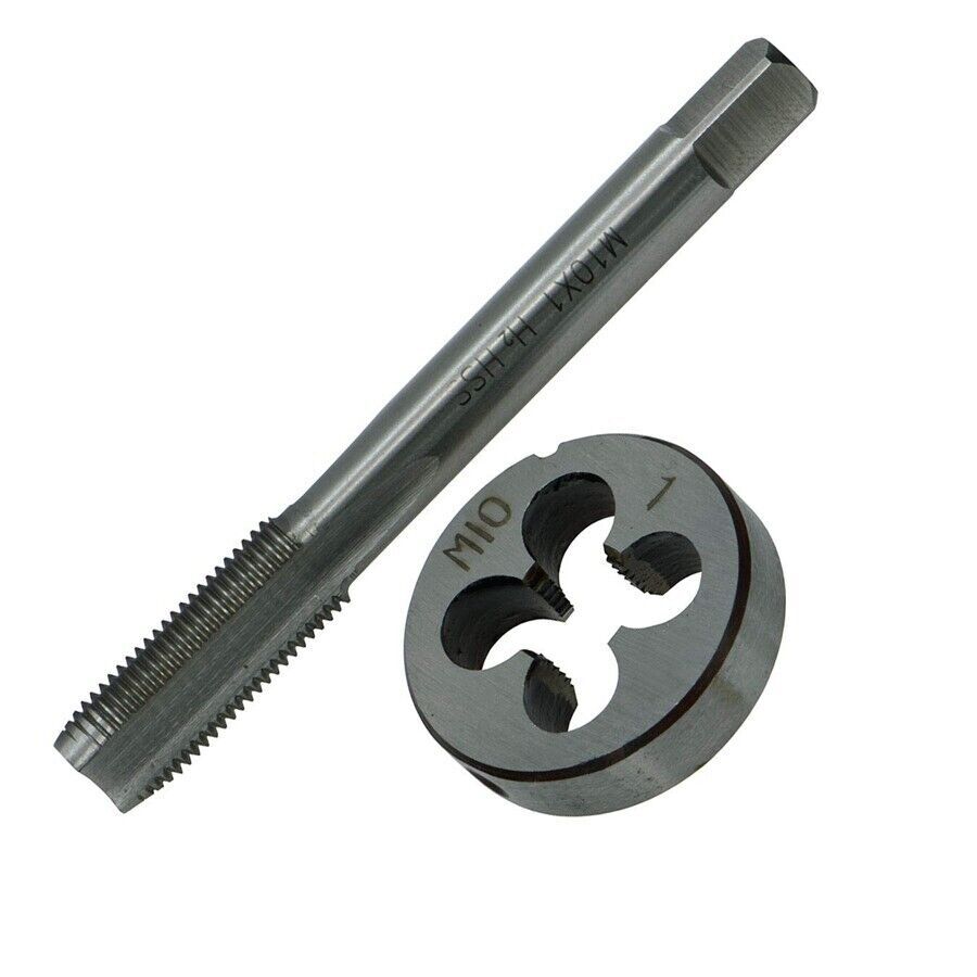 HSS High Speed Steel M10 x 1mm Tap & M10 x 1.0mm Die Metric Thread Right Hand