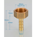 1/2 " Brass Barb Hose Fitting BSP Garden End Repair Female Thread-8mm Connector