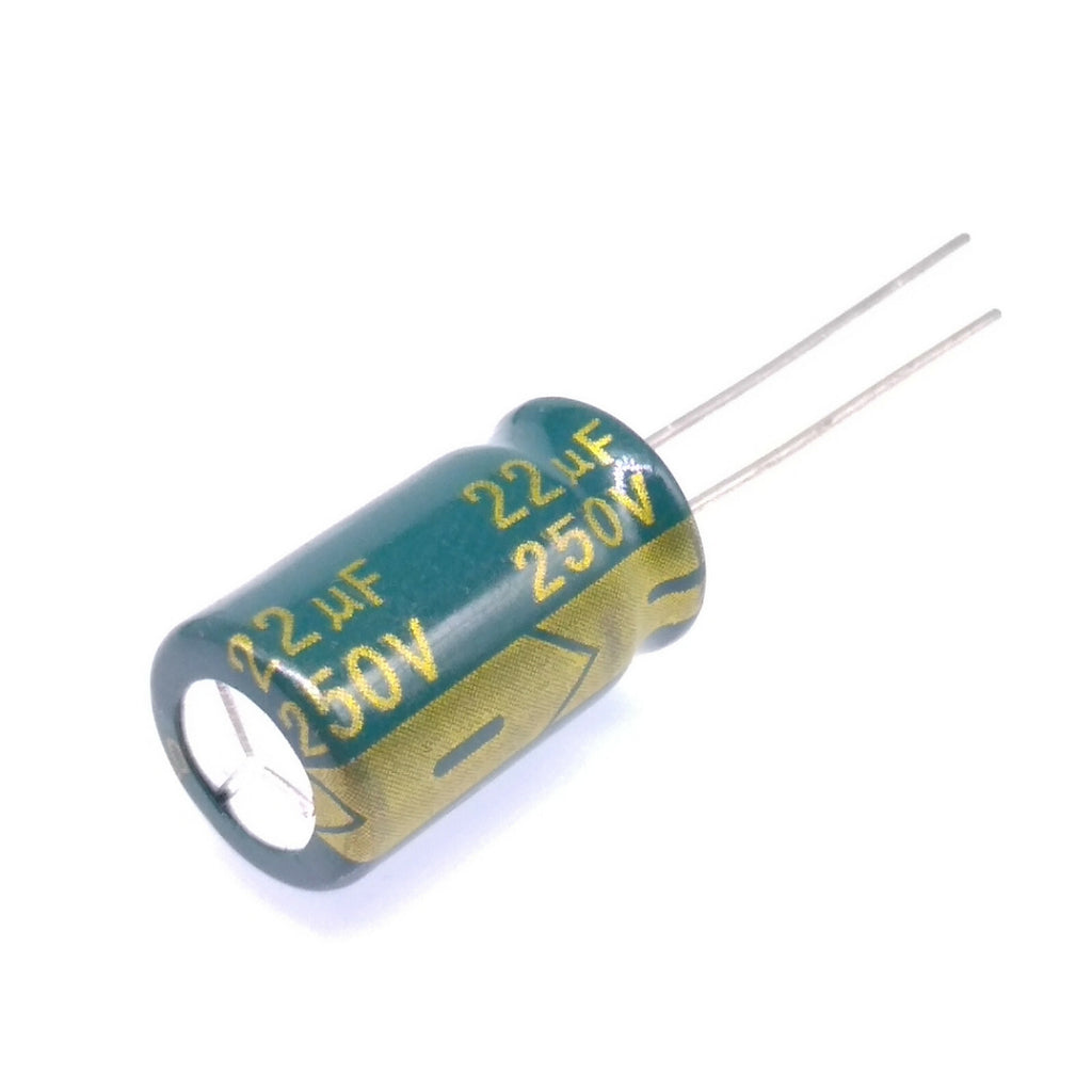 AU Stock  10pcs Electrolytic Capacitors 22uF 22mfd 250V +105℃ Radial 10 x 17mm