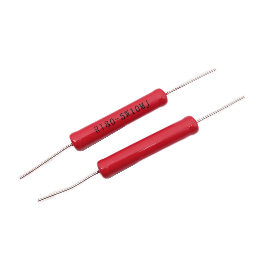 AU Stock  2pcs 5W Watts 10KV High Voltage Glass Glaze Resistors 10M ohm