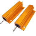 US Stock 2x 100 ohm 100R 100W Watt Aluminum Housed Metal Case Wirewound Resistor