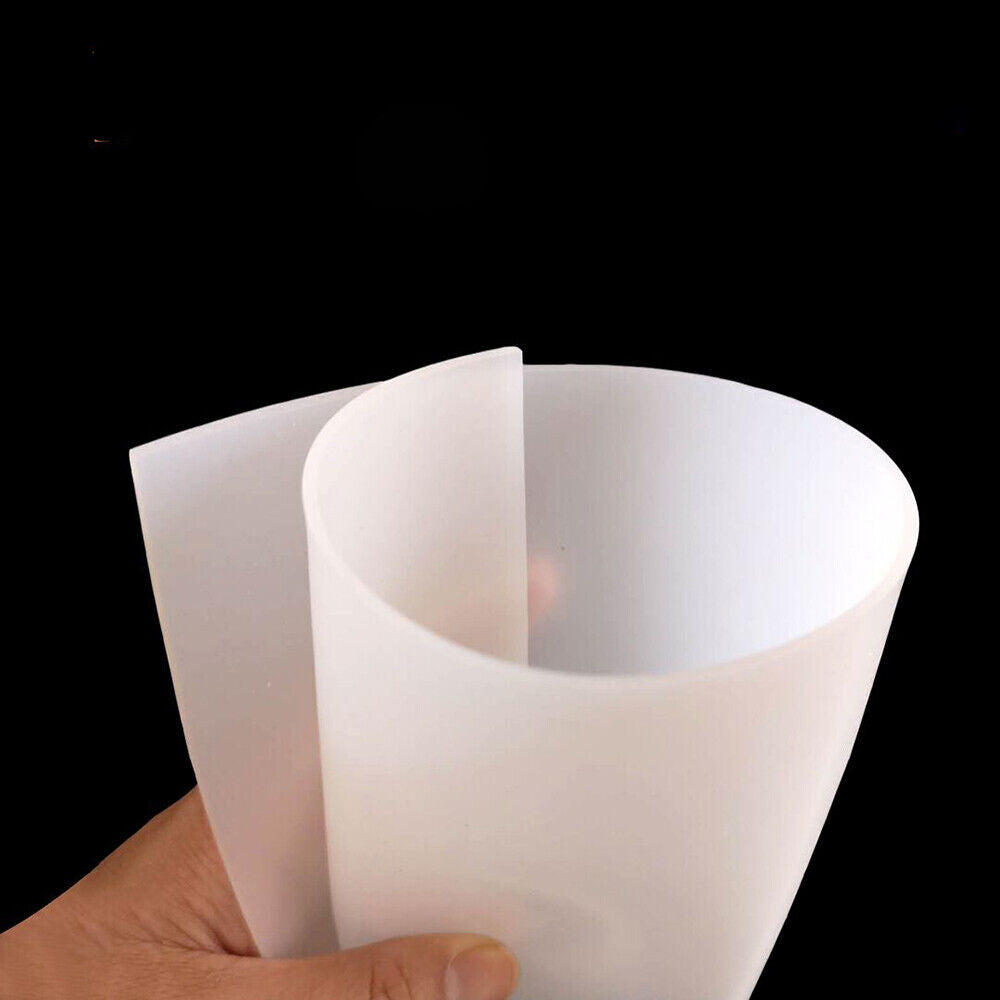 1pc 1mm ±10% Thick Silicone Rubber Sheets Film Seal Pads 500x500mm White