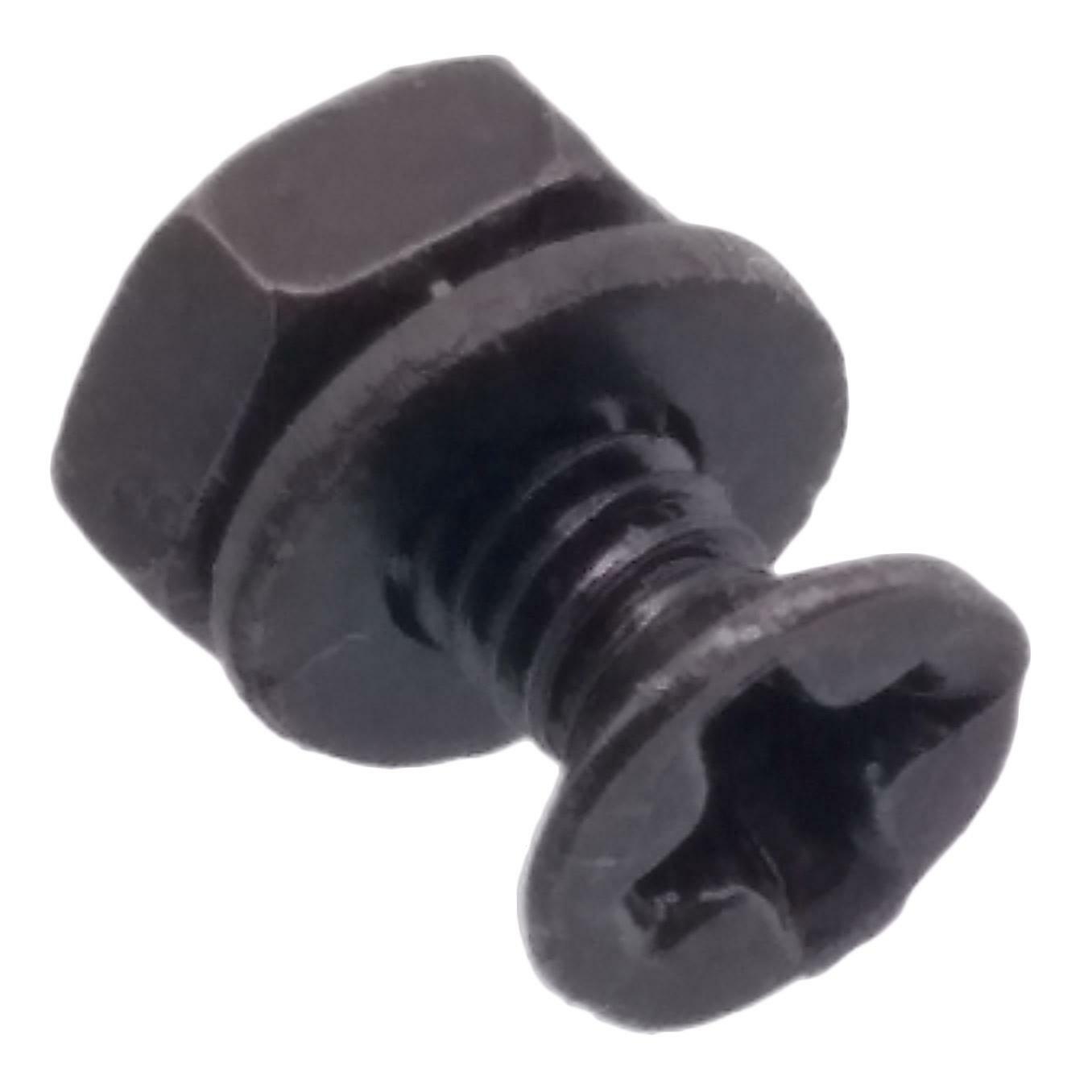 500pcs M2 x 6mm Flat Head Black Screws with Nuts Washers