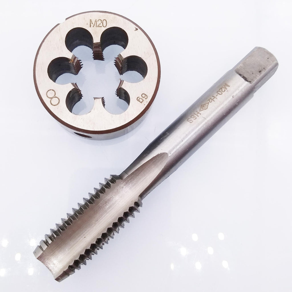 US Stock HSS M20 x 2.5mm Tap & M20 x 2.5mm Die Metric Thread Right Hand