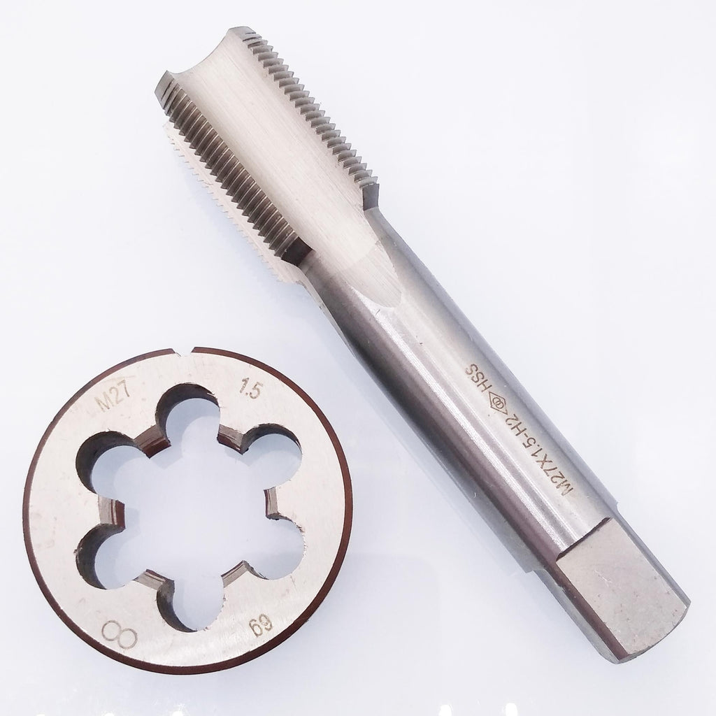 AU Stock HSS M27 x 1.5mm Tap & M27 x 1.5mm Die Metric Thread Right Hand