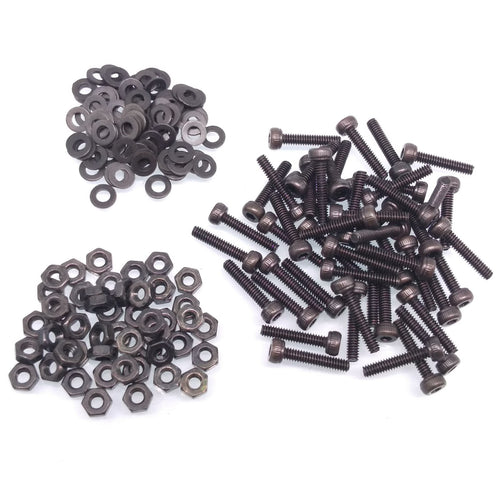 200x M2 x 10mm Socket Head Cap Screws Alloy Steel Allen Socket Drive Nuts Washer