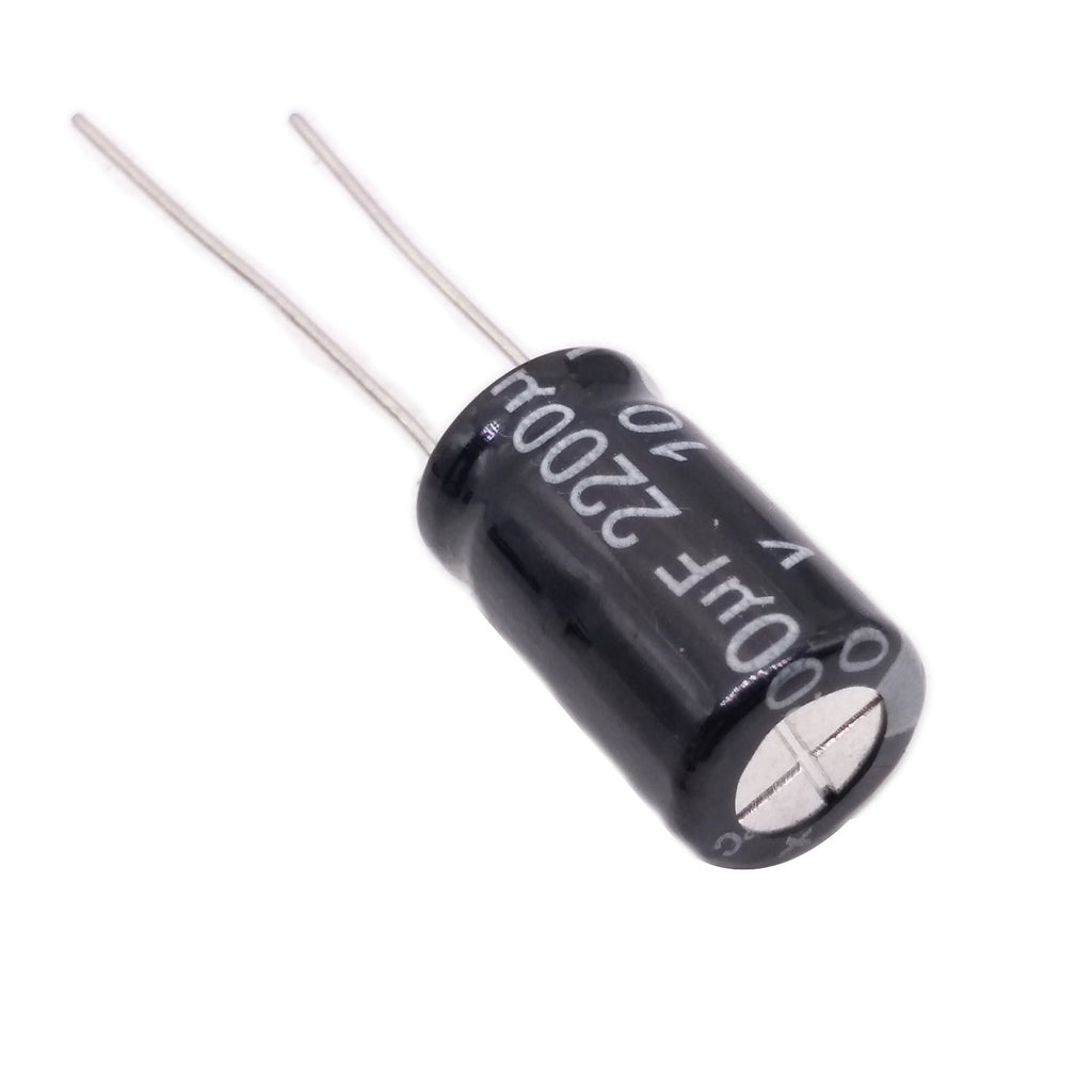 AU Stock 20pcs Electrolytic Capacitors 2200uF 10V +105℃ Radial 10 x 17mm