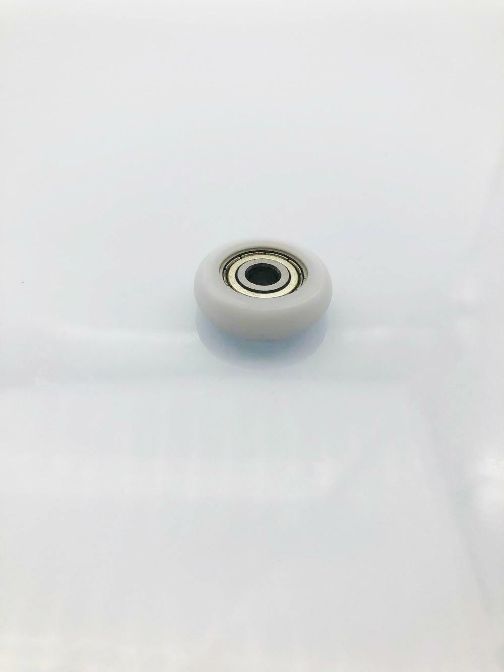 12pcs Embedded Rubber Shield Pulley Wheels Roller Groove Ball 625ZZ 5x23x7mm